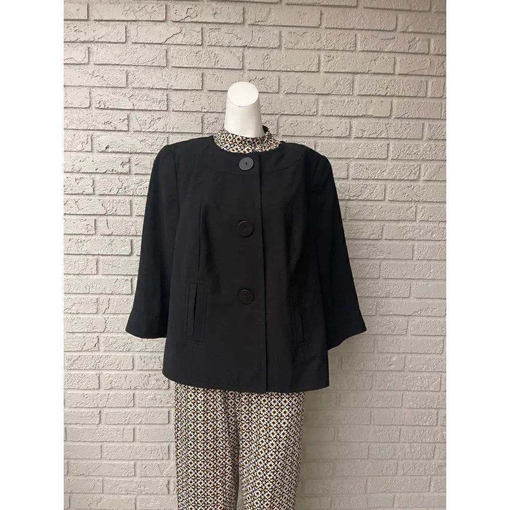 Isabella Black Blazer Size 14 NWOT